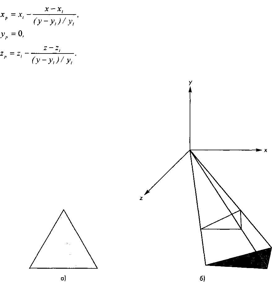Проекция многоугольника тени