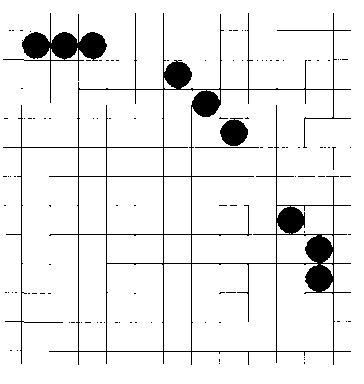 Пунктирная дуга окружности, изображенная с помощью полос длиной 3 пикселя с расстоянием между штрихами 2 пикселя построить штрихи в различных октантах, но для сохранения правильной последовательности штрихов и промежутков между ними при переходе от одного октанта к следующему нужно будет смещать положения пикселей. Кроме того, в алгоритмах построения прямолинейных отрезков с помощью пиксельных масок изображают штрихи и промежутки между ними, имеющие различную длину вне зависимости от наклона кривой. Если требуется изобразить штрихи одинаковой длины, нужно при перемещении по окружности подбирать количество пикселей в каждом штрихе. Чтобы получить штрихи одинаковой длины, не применяя пиксельную маску с равными полосами, можно наносить пиксели через одинаковые угловые расстояния.