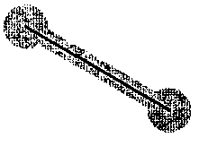Поле тяжести вокруг линии. Любая выбранная точка в затененной области смещается в точку на линии линии, использующая эту область поля тяжести вокруг линии. Любая выбранная точка в поле тяжести линии перемещается (“притягивается”) к ближайшей точке линии. Поле тяжести вокруг линии иллюстрируется затененной областью, показанной на рис. 11.10.